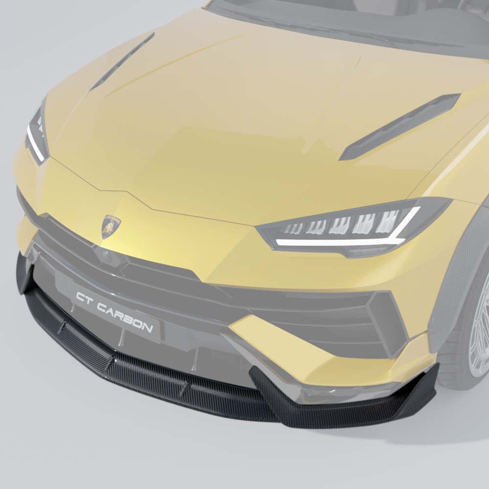 CT CARBON LAMBORGHINI URUS S DRY CARBON FIBRE SPLITTER - CT DESIGN | HOMOLOGATION IN PROCESS