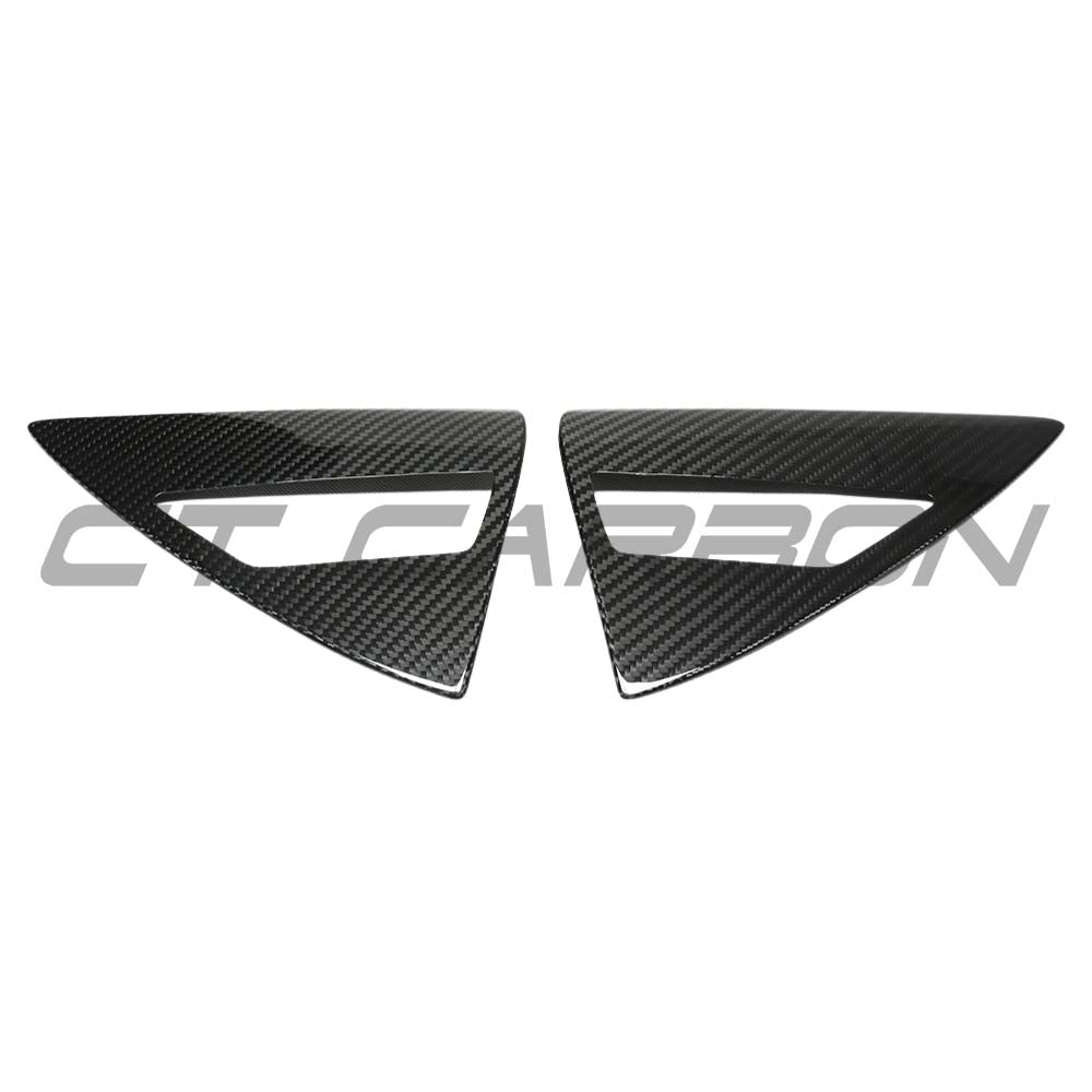 CT CARBON TESLA MODEL Y 2025+ FACELIFT DRY CARBON FIBRE CHARGING LAMP COVER - V1 | SWISS HOMOLOGATED
