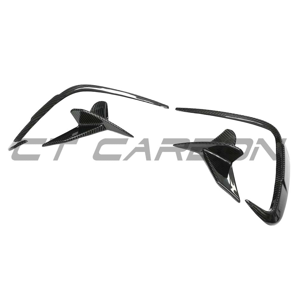 CT CARBON BMW G14/G15/G16 8 SERIES 2018+ DRY CARBON FIBRE SIDE REAR CANARDS | SWISS HOMOLOGATED