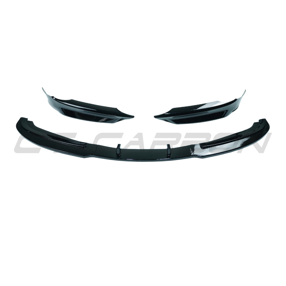 CT CARBON BMW 3 SERIES E90/E91 SE PRE-LCI 2004-2009 GLOSS BLACK SPLITTER - V2 | HOMOLOGATION IN PROCESS