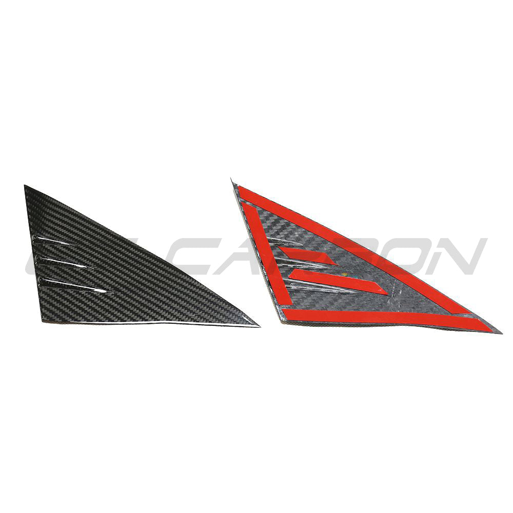 CT CARBON TESLA MODEL 3 & Y 2017+ CARBON FIBRE DOOR A PILLAR TRIM | NO HOMOLOGATION