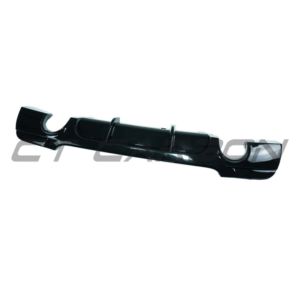 CT CARBON BMW 3 SERIES E92/E93 2006-2013 GLOSS BLACK DIFFUSER - DUAL EXIT | SWISS HOMOLOGATED