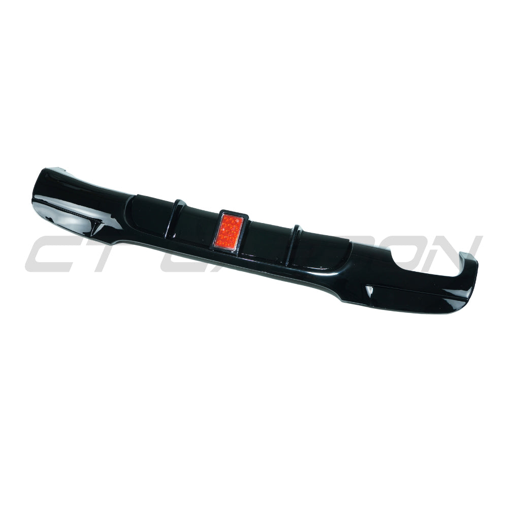 CT CARBON BMW 3 SERIES E90/E91 2005-2013 PRE-LCI GLOSS BLACK LED DIFFUSER - TWIN LEFT | SWISS HOMOLOGATED