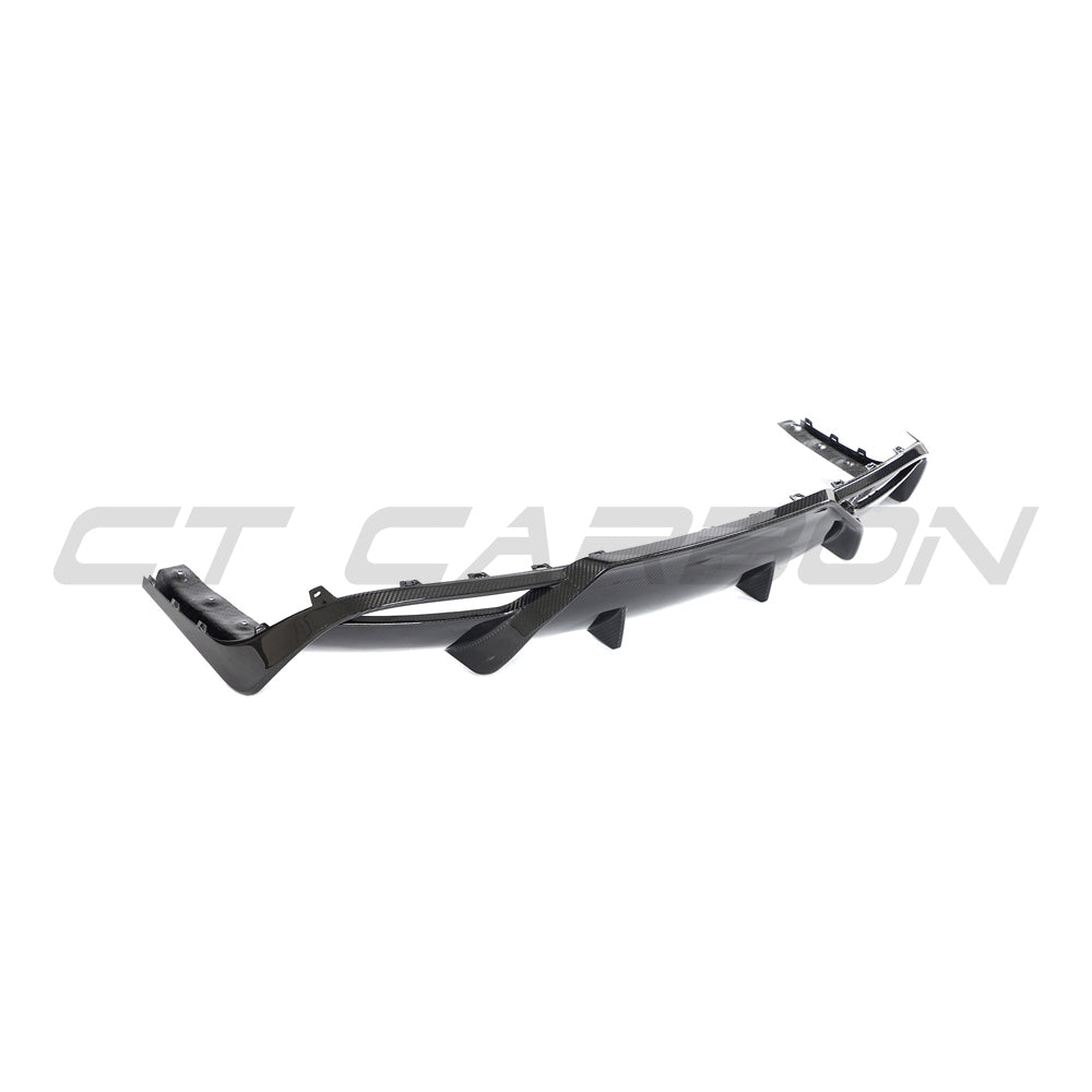 CT CARBON TESLA MODEL 3 FACELIFT 2023+ CARBON FIBRE DIFFUSER - V1 | SWISS HOMOLOGATED