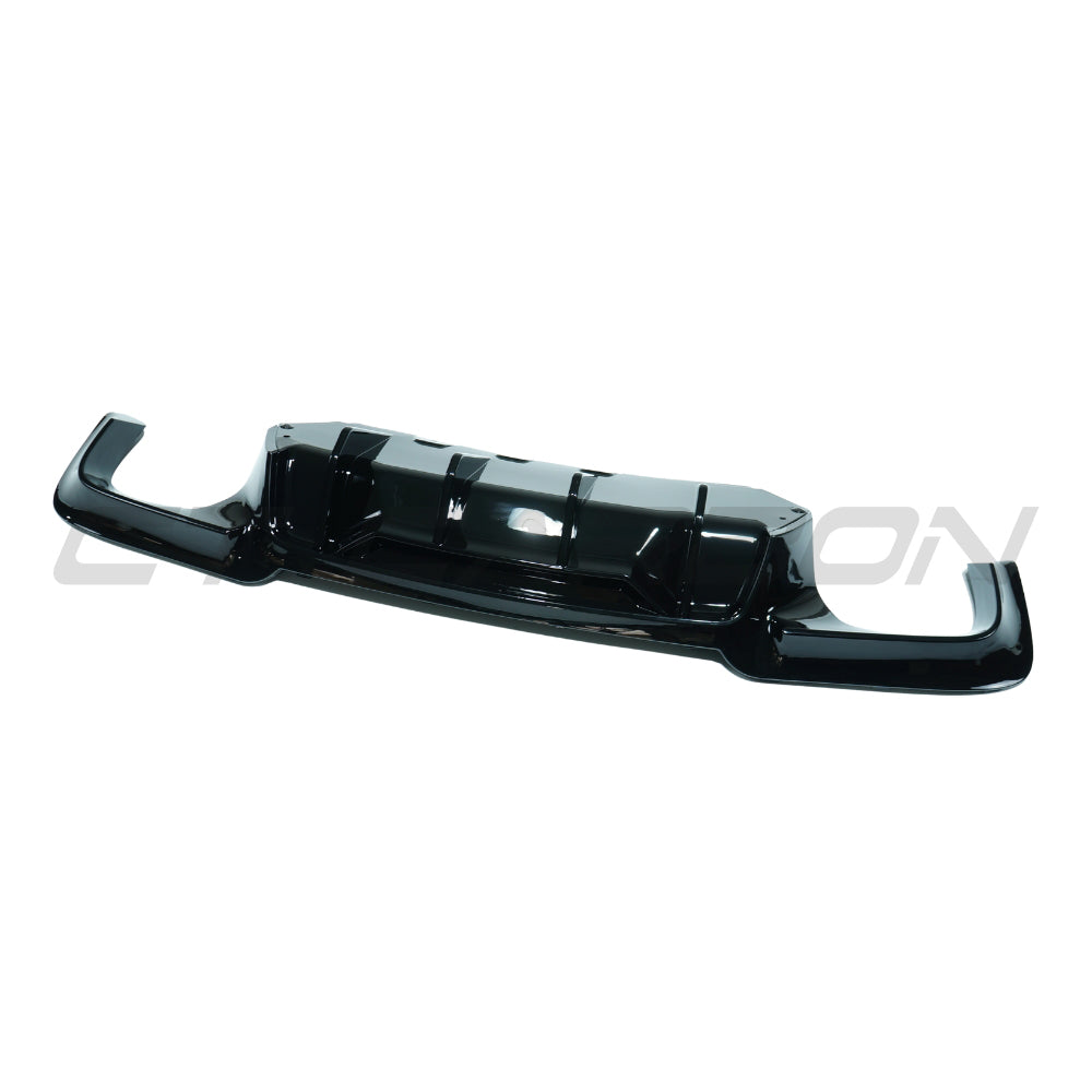 CT CARBON BMW 5 SERIES F10/F11 2011-2017 GLOSS BLACK DIFFUSER - QUAD TIP | SWISS HOMOLOGATED