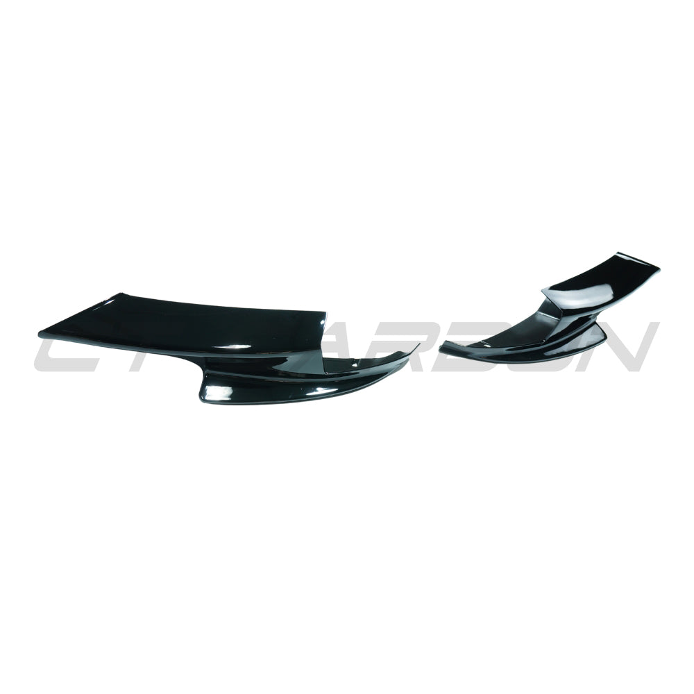 CT CARBON BMW M3 E90/E92/E93 2007-2013 GLOSS BLACK CORNER SPLITTERS | HOMOLOGATION IN PROCESS