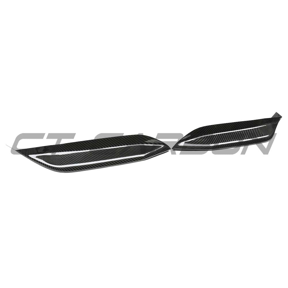 CT CARBON BMW M3/M4 F80/F82/F83 2014-2020 UPPER FRONT CARBON FIBRE CANARDS | HOMOLOGATION IN PROCESS