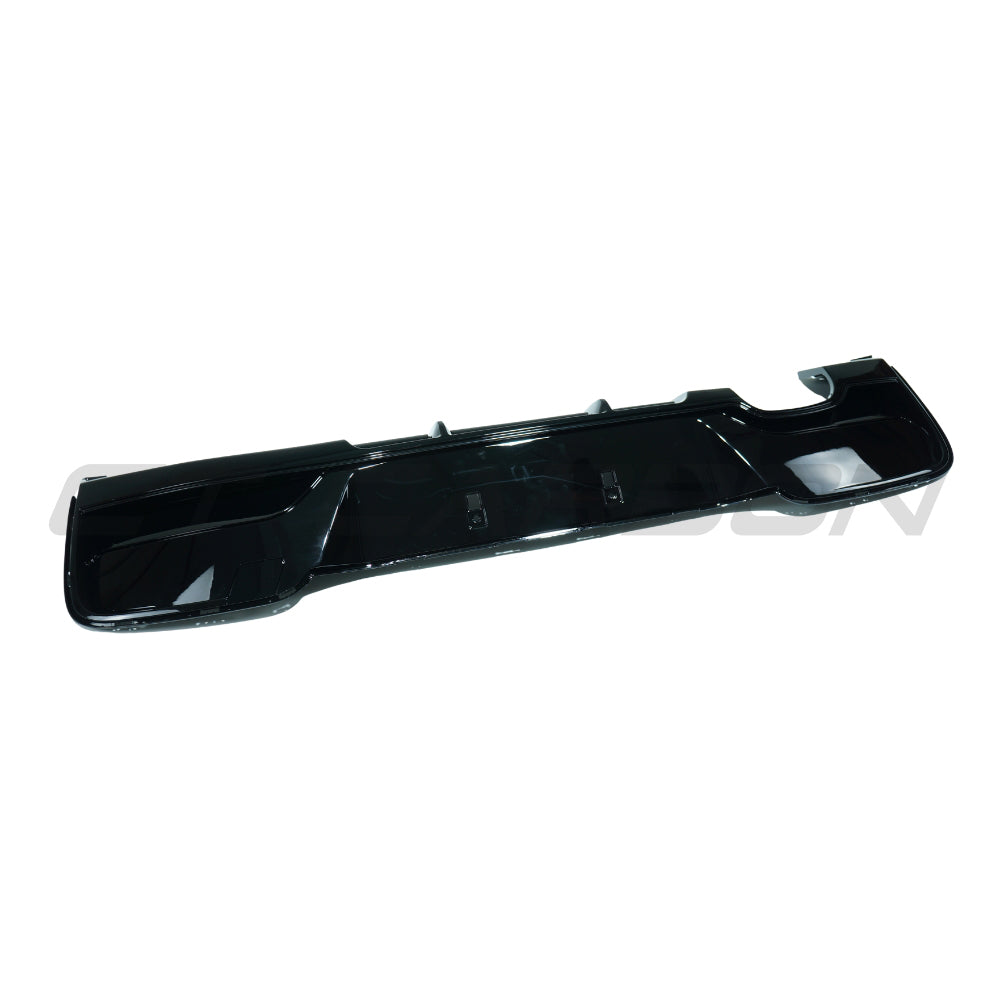 CT CARBON BMW 1 SERIES F20/F21 2012-2014 PRE-LCI GLOSS BLACK DIFFUSER - TWIN LEFT TIP | SWISS HOMOLOGATED