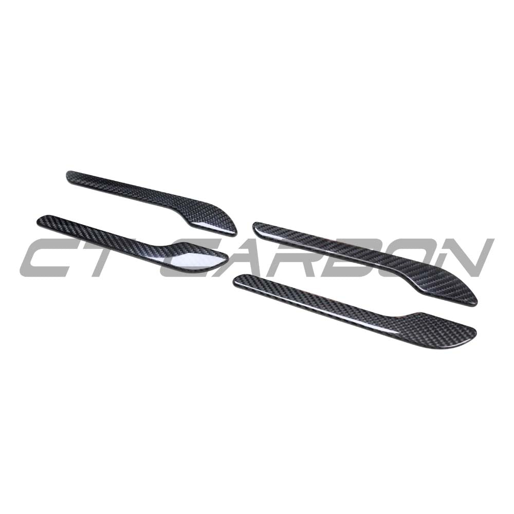 CT CARBON TESLA MODEL Y 2025+ FACELIFT DRY CARBON FIBRE DOOR HANDLE COVER | SWISS HOMOLOGATED