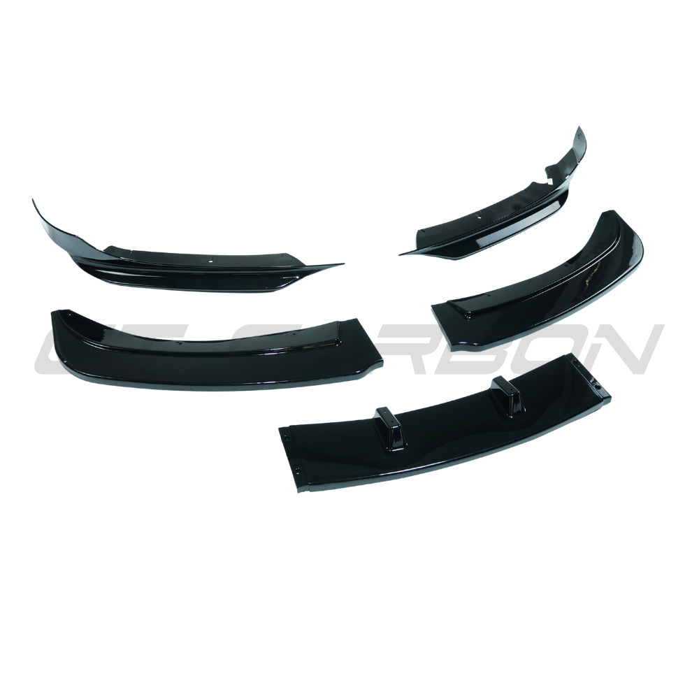 CT CARBON BMW 3 SERIES E90/E91 LCI SE 2008-2012 GLOSS BLACK SPLITTER - V5 | HOMOLOGATION IN PROCESS
