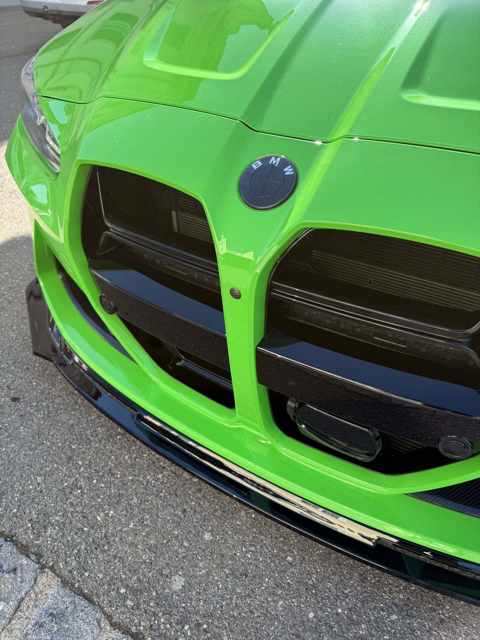 EMP BLACK PLASTIC FRONT LIP BMW M3/M4 G8X - VS STYLE | SWISS HOMOLOGATED