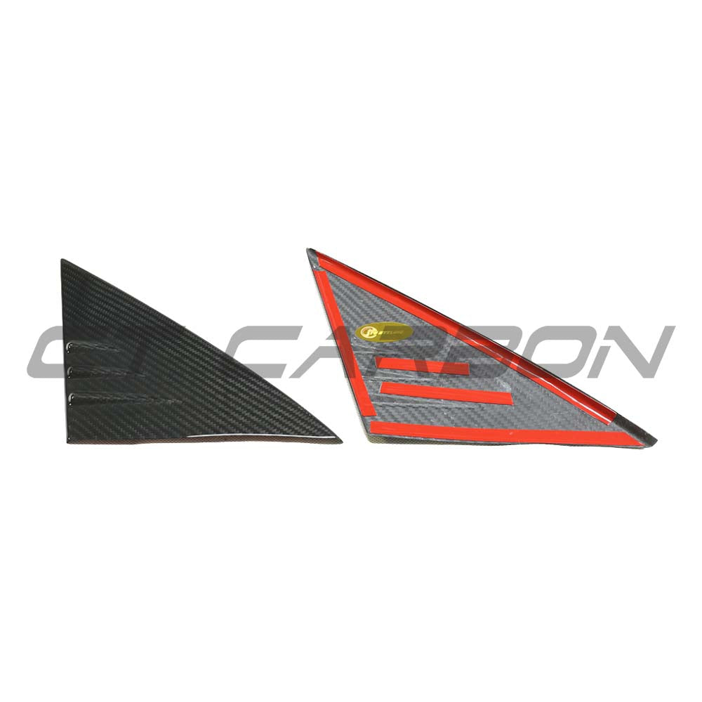 CT CARBON TESLA MODEL Y 2025+ FACELIFT DRY CARBON FIBRE A PILLAR COVER | NO HOMOLOGATION