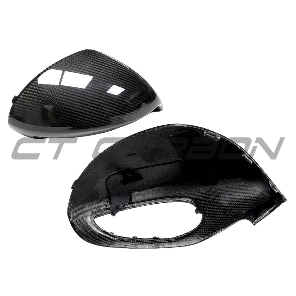 CT CARBON PORSCHE 991/981 2011-2019 DRY CARBON FIBRE MIRRORS - (LHD ONLY) | SWISS HOMOLOGATED