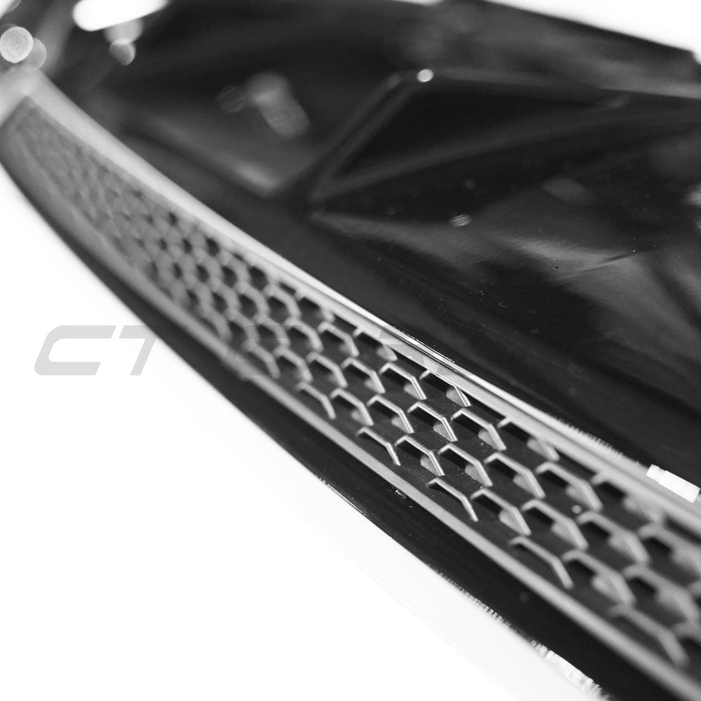 CT CARBON AUDI A4 S-LINE & S4 B9 2016-2019 GLOSS BLACK DIFFUSER - V2 | SWISS HOMOLOGATED