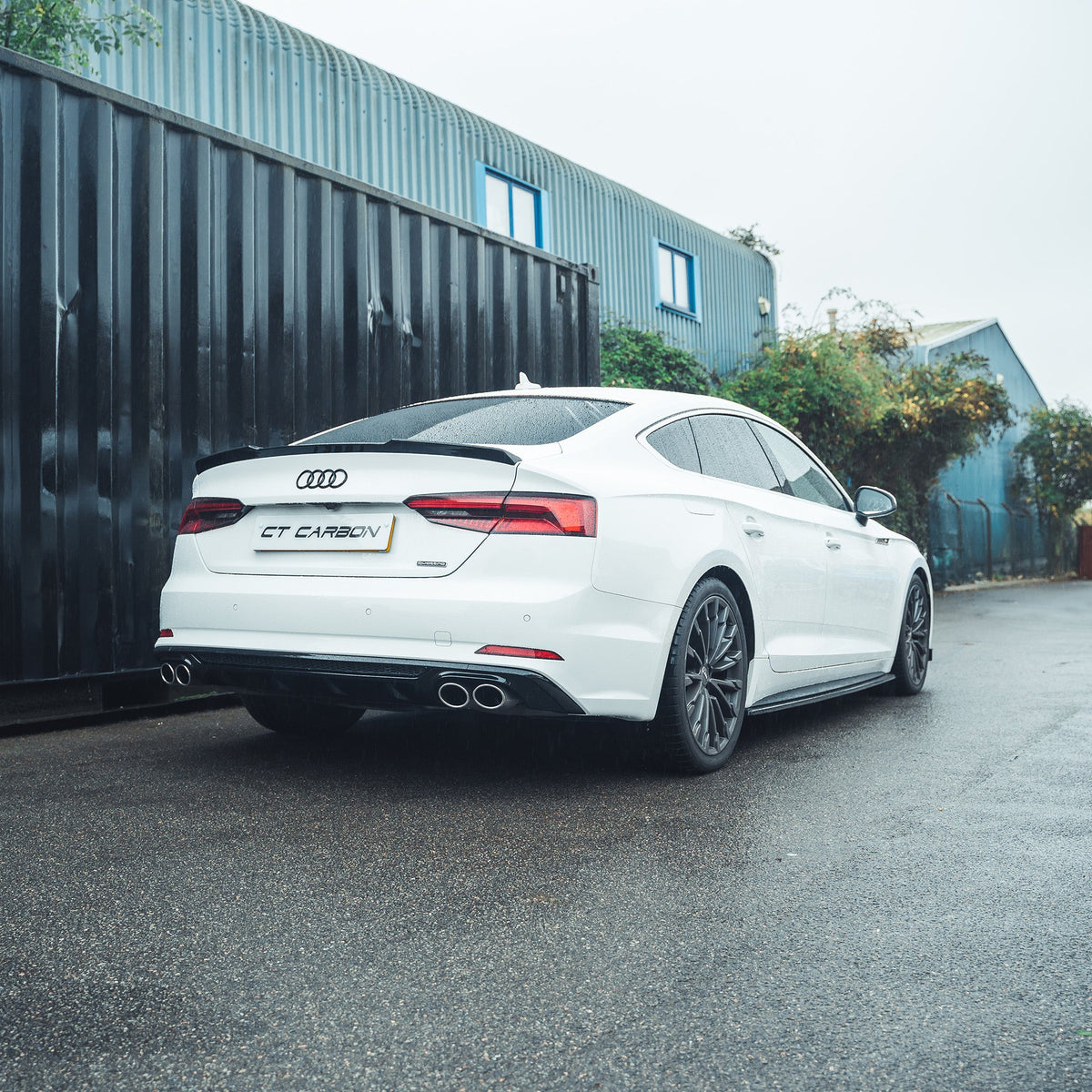 CT CARBON AUDI A5/S5 B9 2016-2019 GLOSS BLACK DIFFUSER - V1 | SWISS HOMOLOGATED