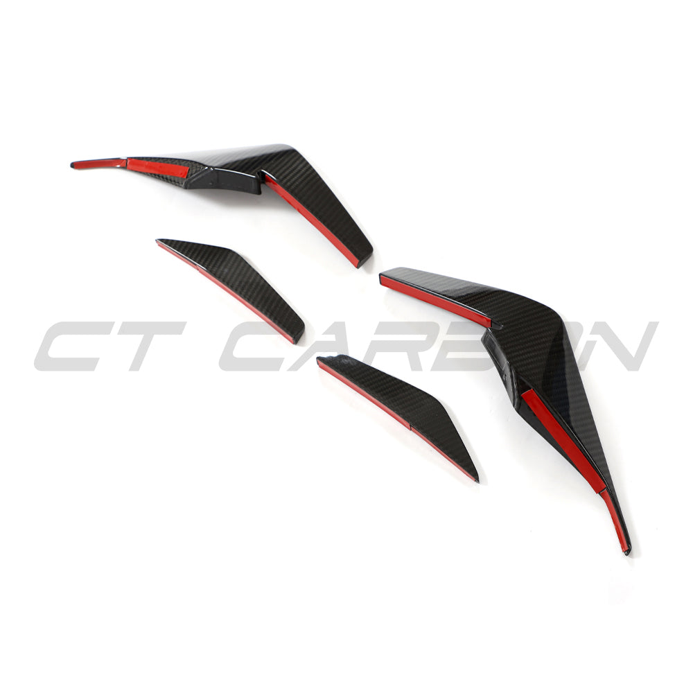 CT CARBON AUDI R8 V10 GEN 2.5 2020-2023 CARBON FIBRE FRONT CANARDS - V2 | HOMOLOGATION IN PROCESS