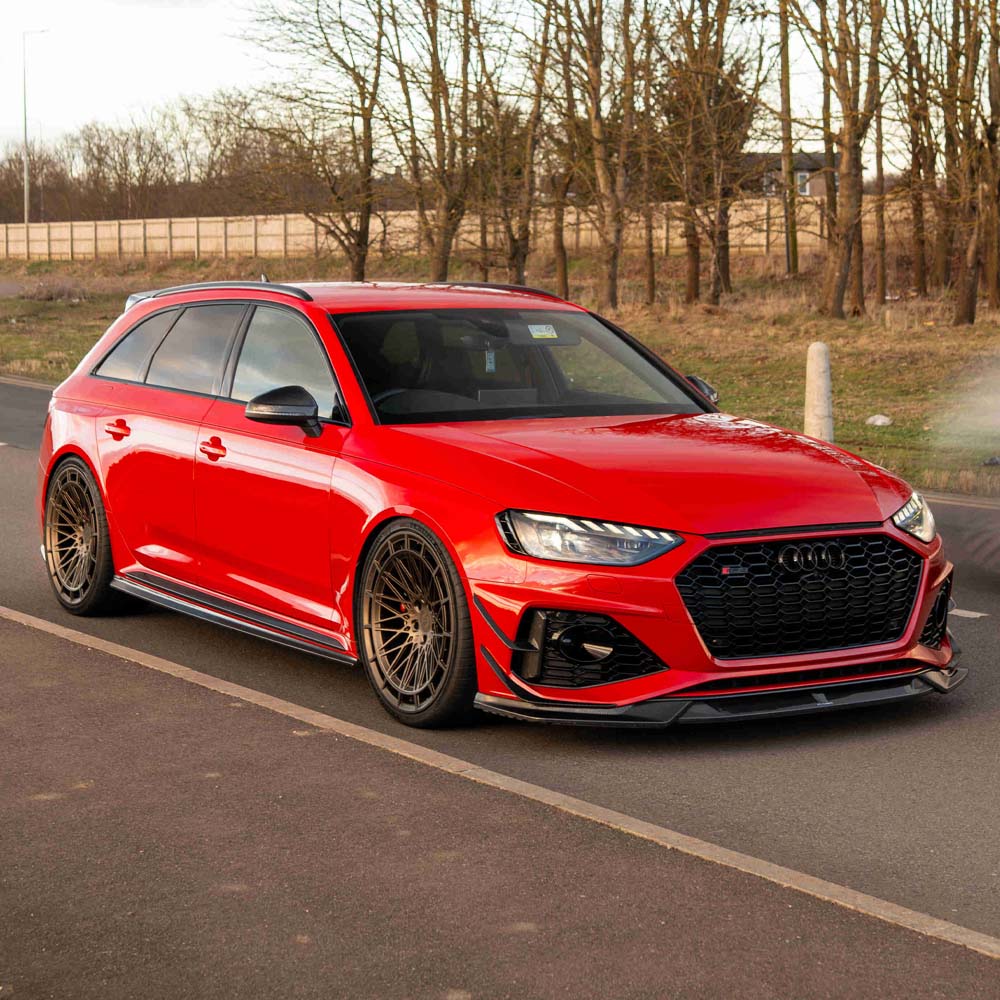 CT CARBON AUDI RS4 B9.5 CARBON FIBRE FRONT CANARDS - CT DESIGN | HOMOLOGATION IN PROCESS
