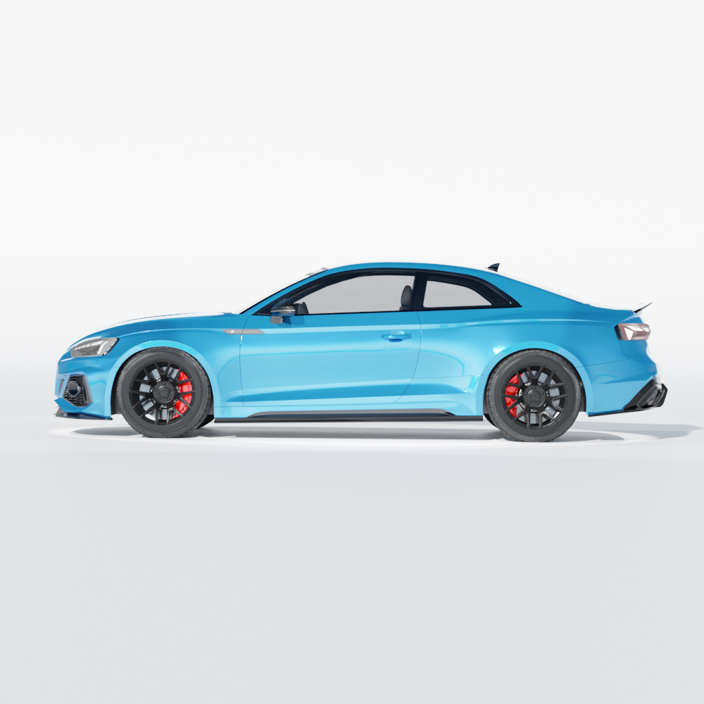 CT CARBON AUDI RS5 B9.5 COUPE 2020-2024 CARBON FIBRE SIDE SKIRTS - CT DESIGN | SWISS HOMOLOGATED