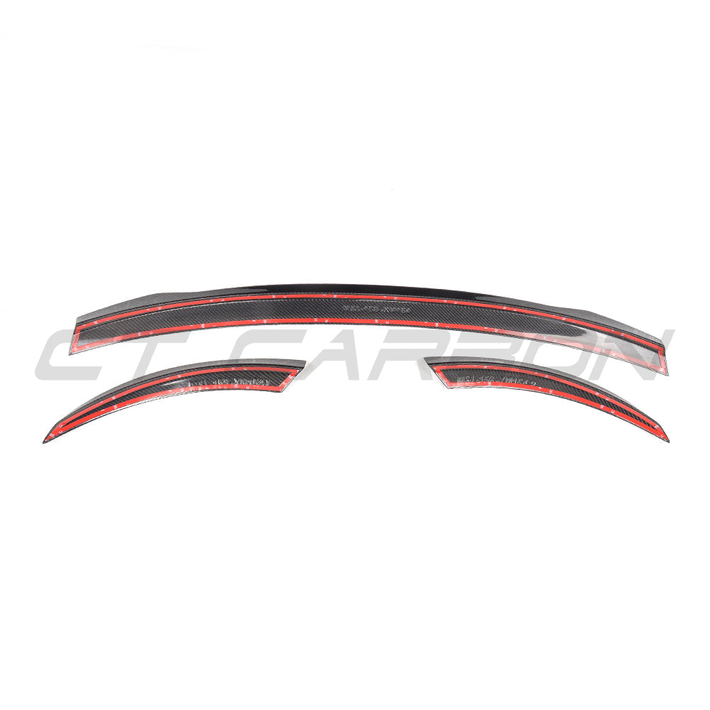 CT CARBON AUDI TT/TTS MK3 CARBON FIBRE SPOILER - V2 | SWISS HOMOLOGATED