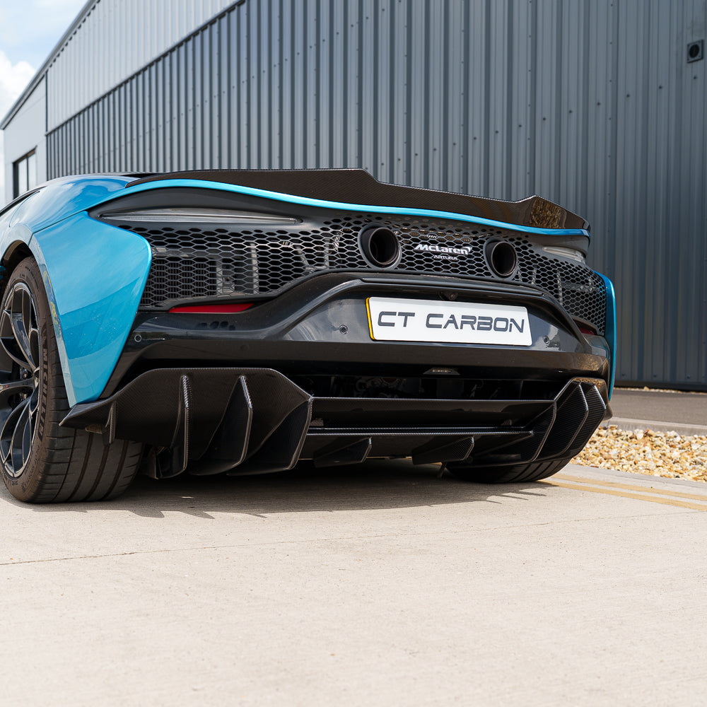CT CARBON MCLAREN ARTURA 2023+ CARBON FIBRE DIFFUSER - CT DESIGN | SWISS HOMOLOGATED
