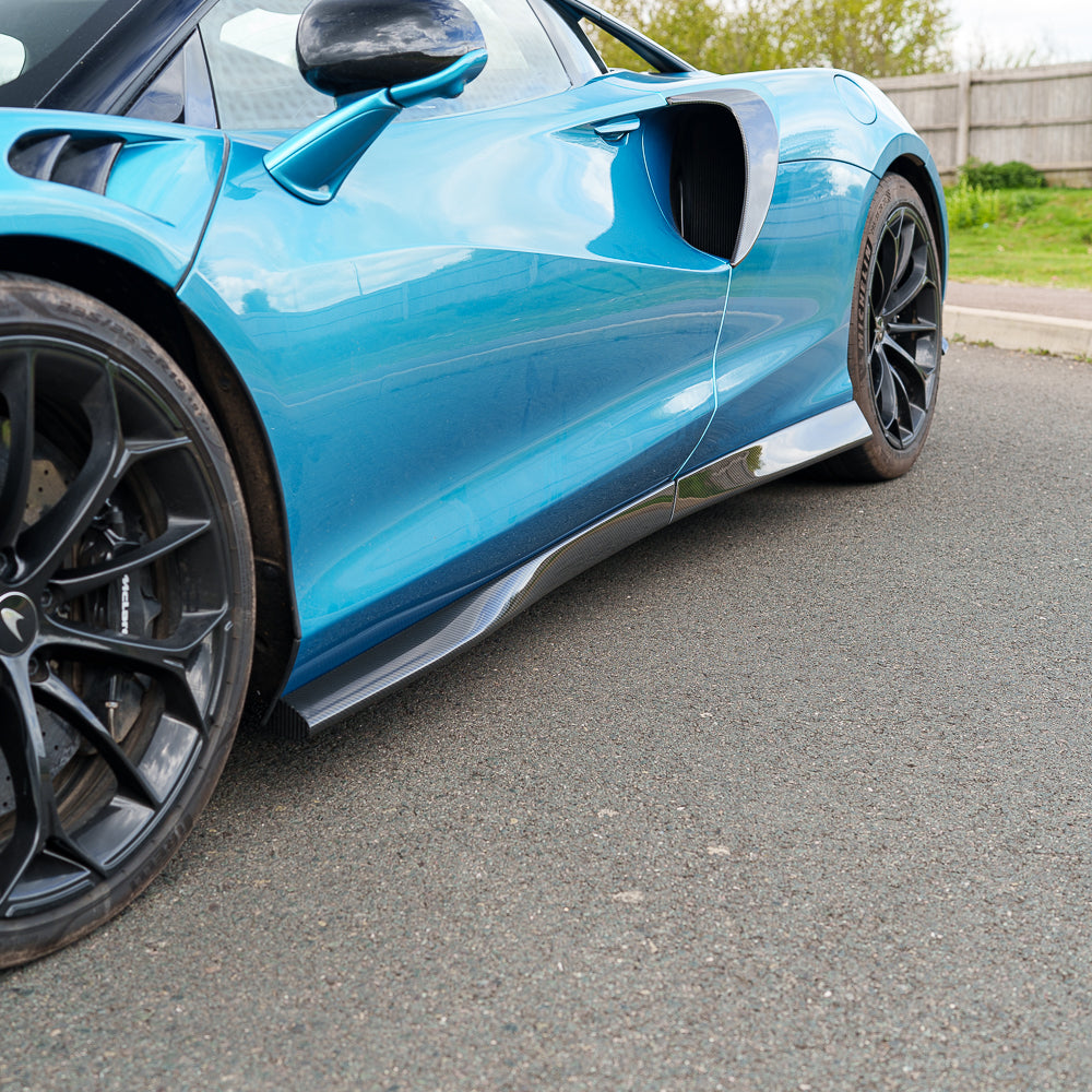CT CARBON MCLAREN ARTURA 2025+ DRY CARBON FIBRE SIDE SKIRTS - CT DESIGN | SWISS HOMOLOGATED