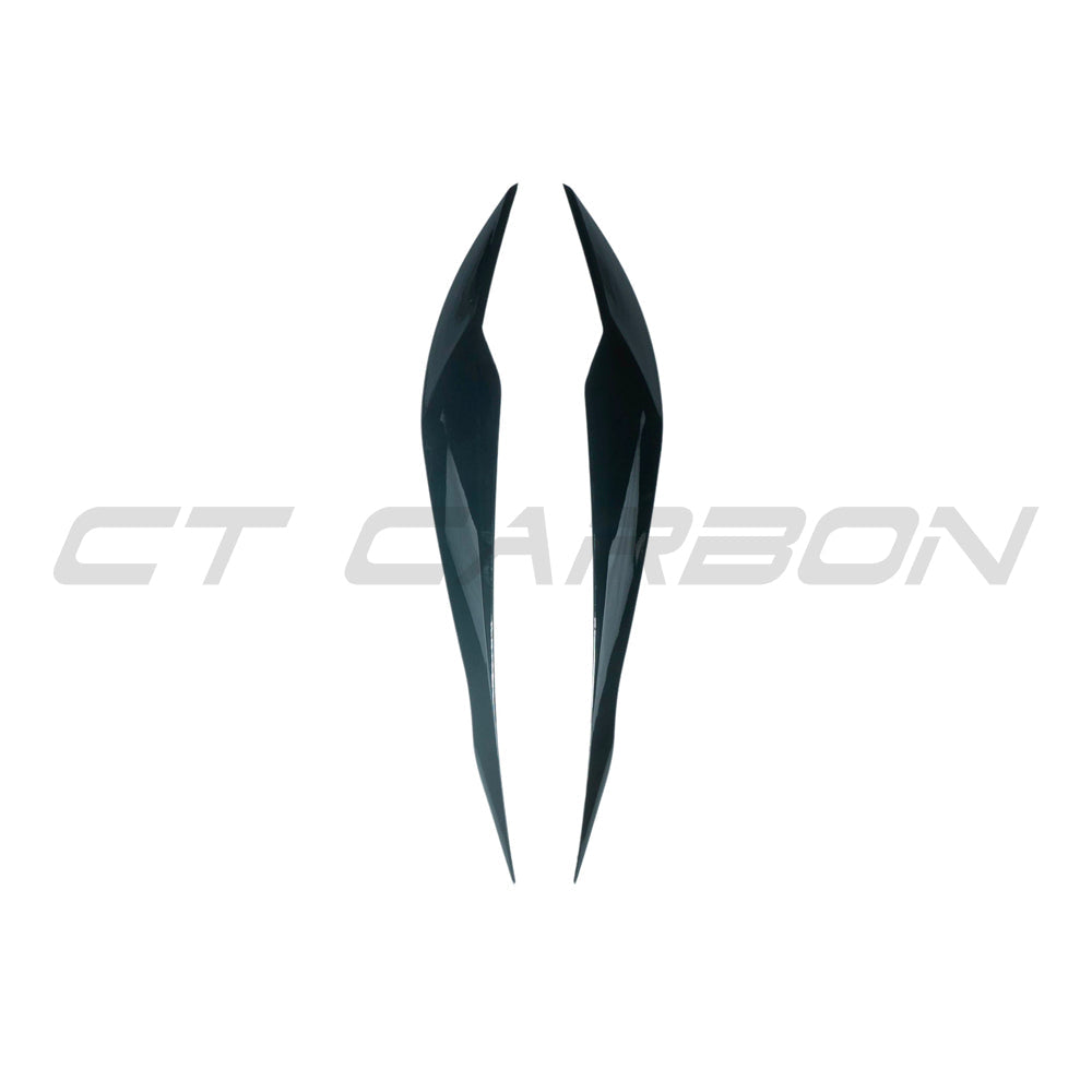 CT CARBON BMW 3 SERIES F30/F31 GLOSS BLACK HEADLIGHT EYEBROWS/EYELIDS | SWISS HOMOLOGATED