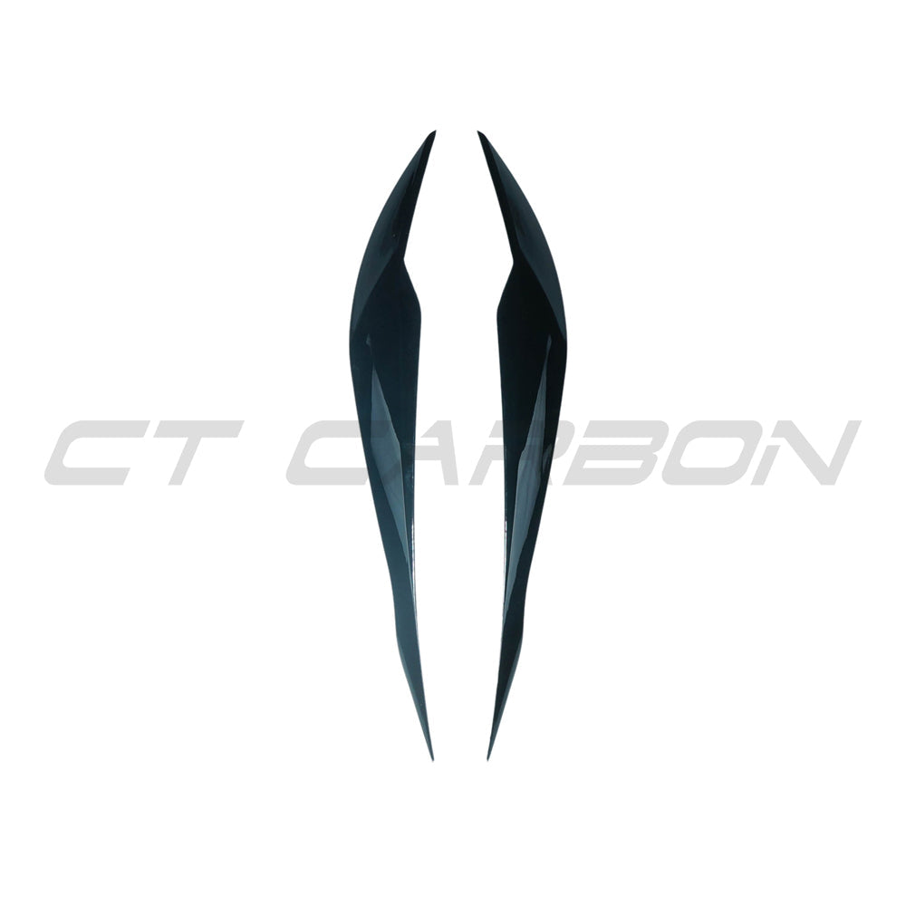 CT CARBON BMW 3 SERIES F30/F31 GLOSS BLACK HEADLIGHT EYEBROWS/EYELIDS | SWISS HOMOLOGATED
