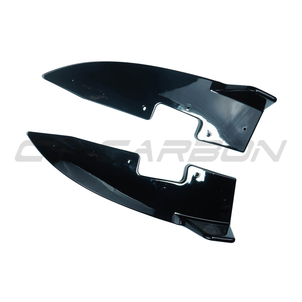 CT CARBON BMW 4 SERIES G22/G23 2020+ GLOSS BLACK REAR BUMPER CORNERS | SWISS HOMOLOGATED