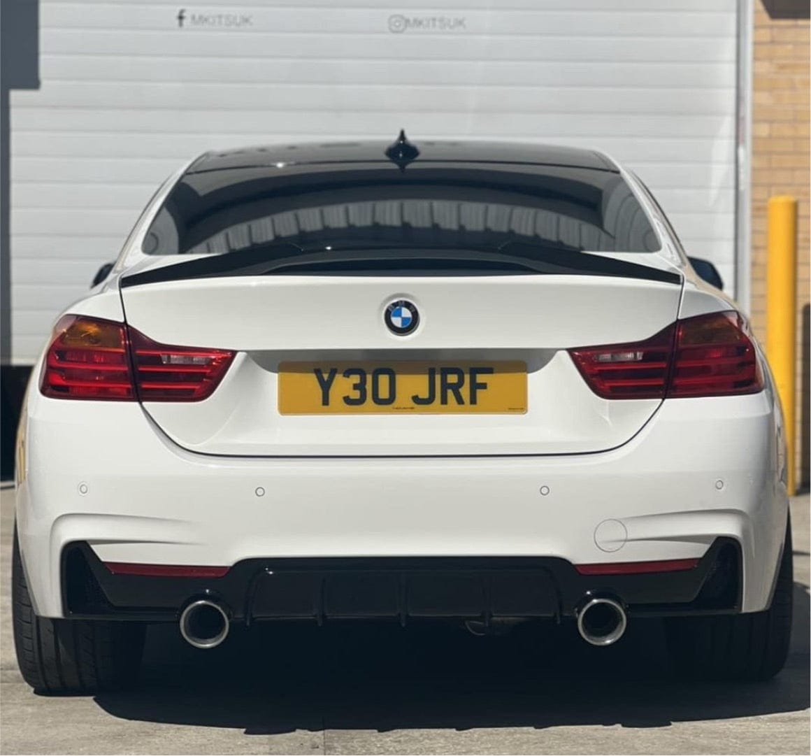 CT CARBON BMW 4 SERIES GRAN COUPE F36 GLOSS BLACK SPOILER - M4 STYLE | SWISS HOMOLOGATED