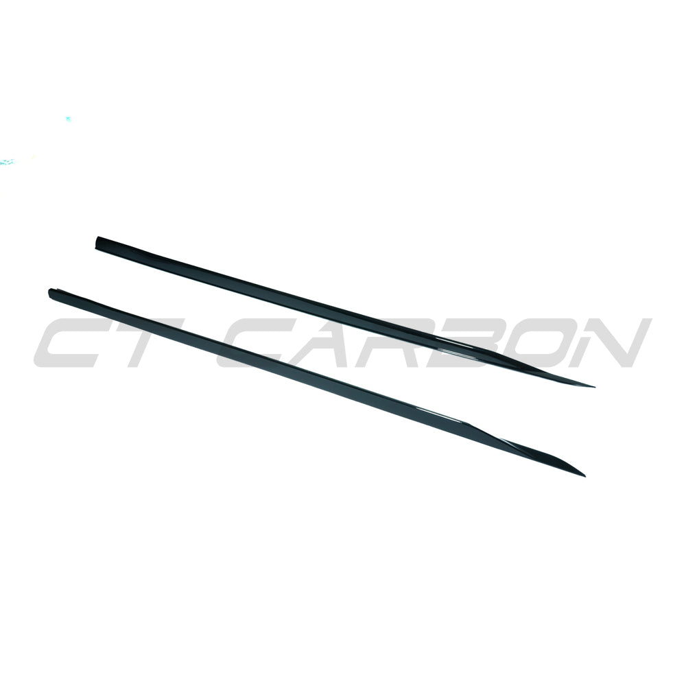 CT CARBON BMW 5 SERIES G60 2023+ GLOSS BLACK SIDE SKIRTS | SWISS HOMOLOGATED