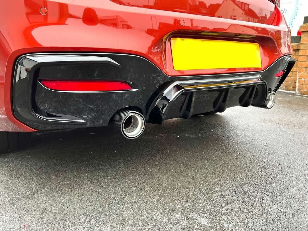 CT CARBON BMW F20/F21 1 SERIES LCI GLOSS BLACK DIFFUSER | SWISS HOMOLOGATED