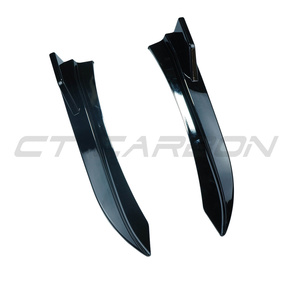 CT CARBON BMW F30/F31 3 SERIES GLOSS BLACK REAR BUMPER CORNERS | SWISS HOMOLOGATED