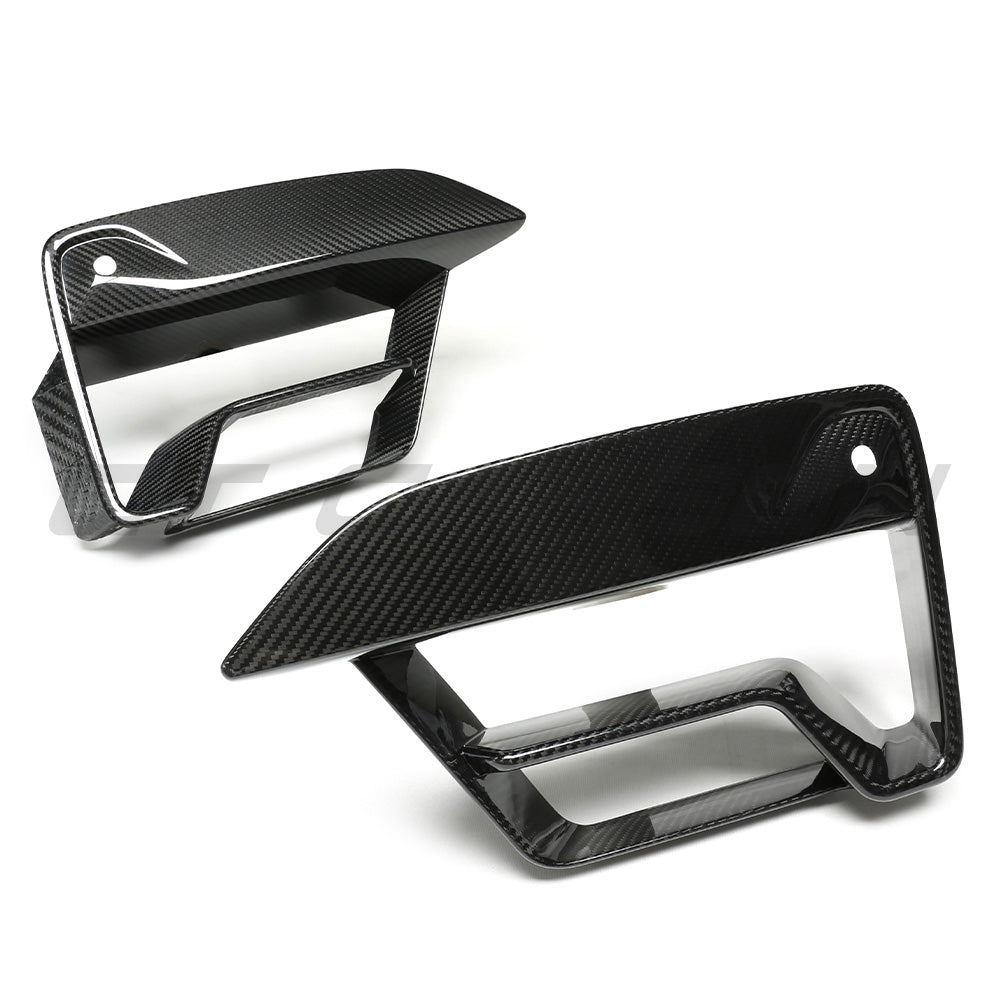 CT CARBON BMW F90 M5 2021+ LCI CARBON FIBRE BUMPER VENT COVERS | HOMOLOGATION IN PROCESS