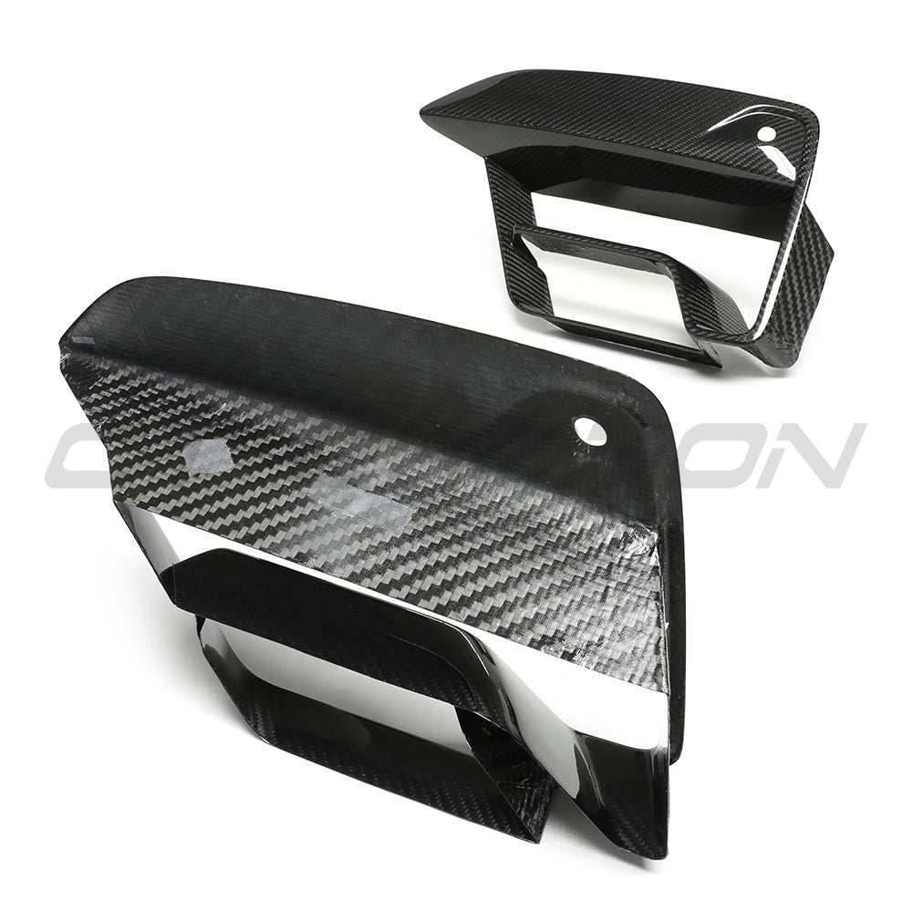 CT CARBON BMW F90 M5 2021+ LCI CARBON FIBRE BUMPER VENT COVERS | HOMOLOGATION IN PROCESS