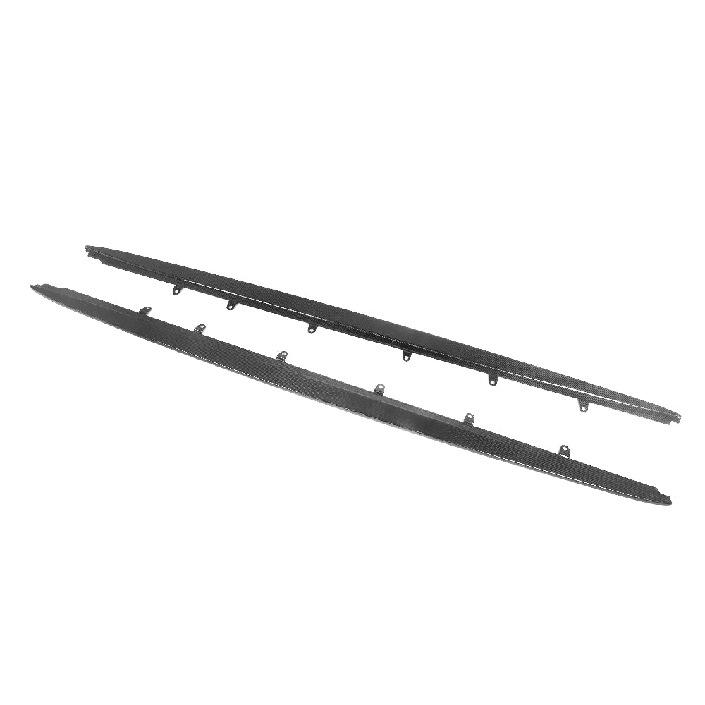 CT CARBON BMW F90 M5 & G30/G31 5 SERIES 2016-2024 PRE-PREG CARBON FIBRE SIDE SKIRTS - V2 | SWISS HOMOLOGATED