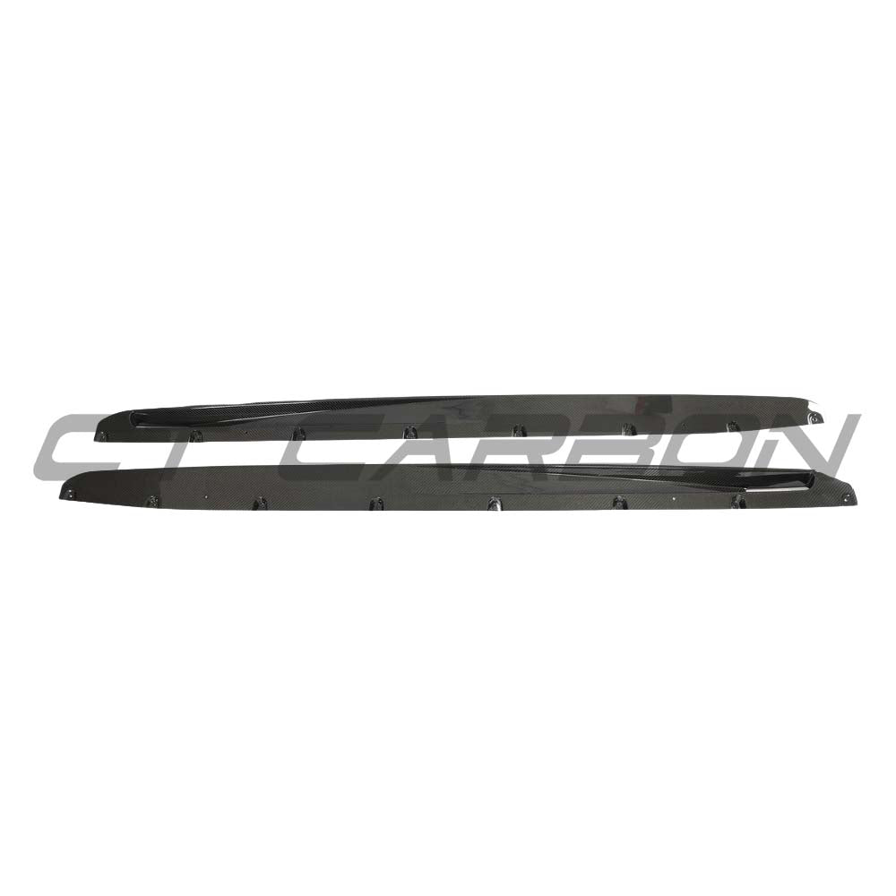 CT CARBON BMW F95 X5M & G05 X5 2018+ CARBON FIBRE SIDE SKIRTS - CT DESIGN | SWISS HOMOLOGATED