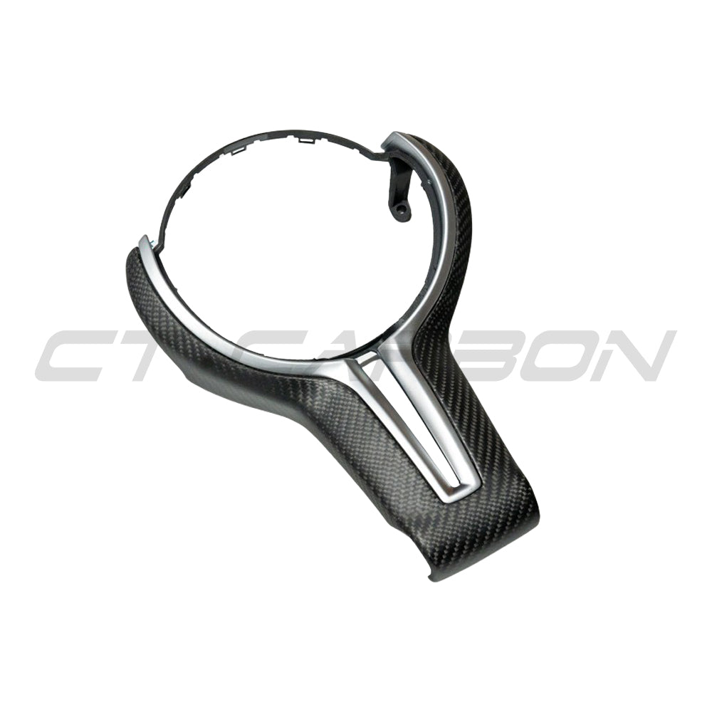 CT CARBON BMW FXX M CAR MATTE CARBON FIBRE STEERING WHEEL TRIM | NO HOMOLOGATION REQUIRED