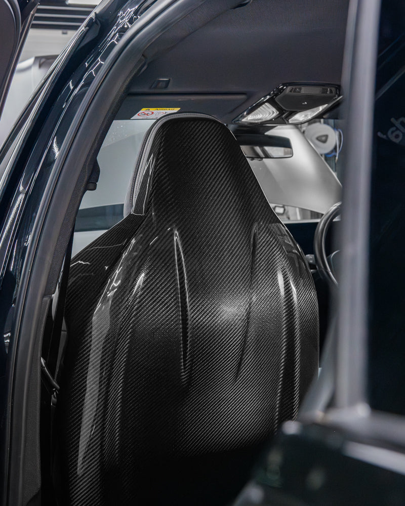 CT CARBON BMW GXX/F9X FULL CARBON FIBRE SEATS BACKS | SWISS HOMOLOGATED
