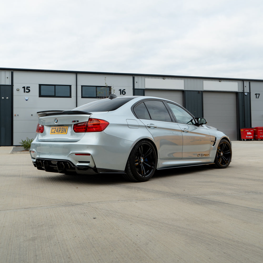 CT CARBON BMW M3 F80 & F30 3 SERIES PRE-PREG CARBON FIBRE SPOILER - V2 | SWISS HOMOLOGATED