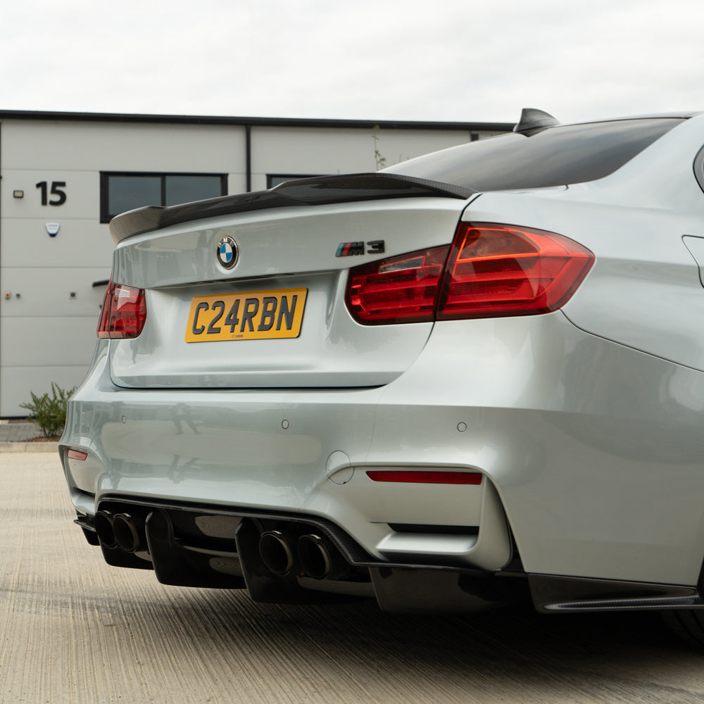 CT CARBON BMW M3 F80 & F30 3 SERIES PRE-PREG CARBON FIBRE SPOILER - V2 | SWISS HOMOLOGATED