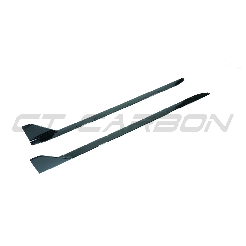 CT CARBON BMW M3 G80 & G81 GLOSS BLACK SIDE SKIRTS - MP STYLE | SWISS HOMOLOGATED