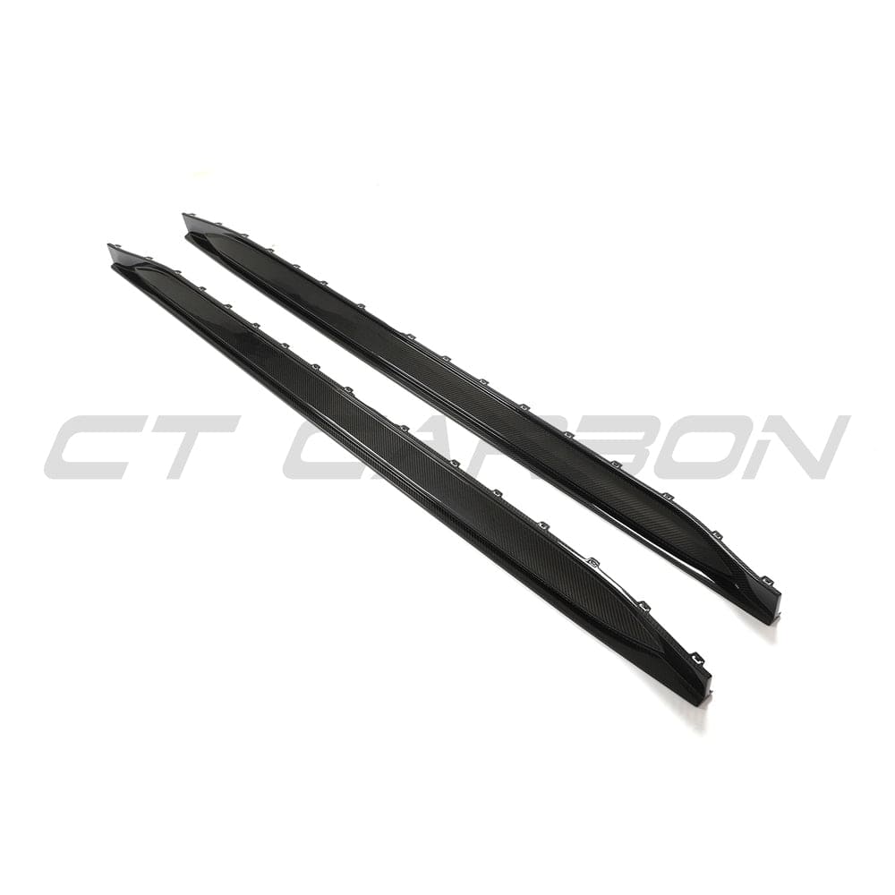 CT CARBON BMW M3 G80/G81 CARBON FIBRE SIDE SKIRT REPLACEMENT - V2 - CT DESIGN | SWISS HOMOLOGATED