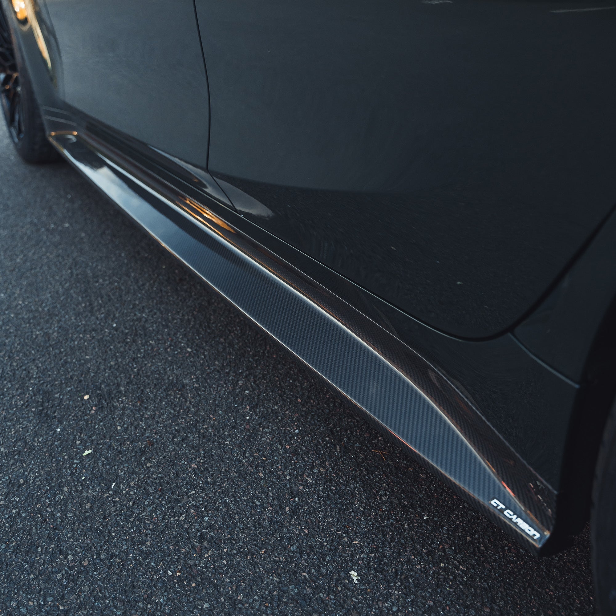 CT CARBON BMW M3 G80/G81 CARBON FIBRE SIDE SKIRT REPLACEMENT - V5 | SWISS HOMOLOGATED