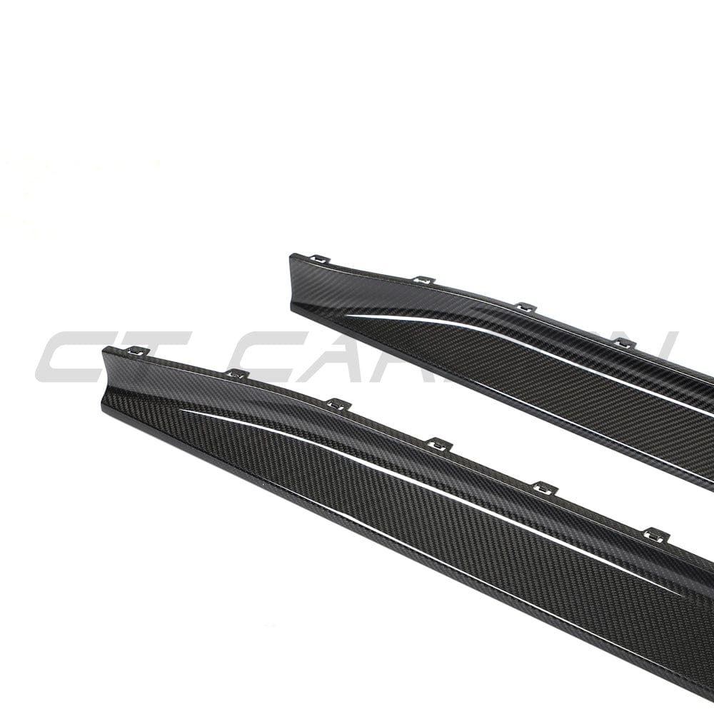 CT CARBON BMW M3 G80/G81 CARBON FIBRE SIDE SKIRT REPLACEMENT - V5 | SWISS HOMOLOGATED