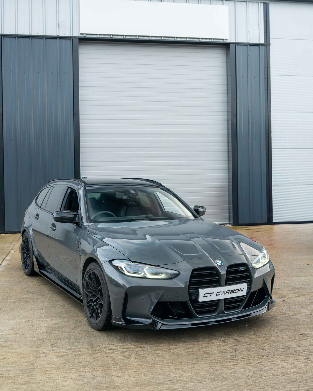 CT CARBON BMW M3 & M4 G80/G81/G82/G83 GLOSS BLACK SPLITTER - MP STYLE | SWISS HOMOLOGATED