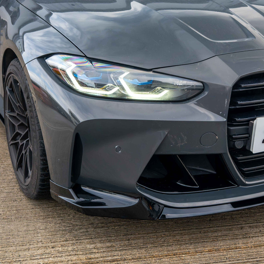 CT CARBON BMW M3 & M4 G80/G81/G82/G83 GLOSS BLACK SPLITTER - MP STYLE | HOMOLOGATION IN PROCESS
