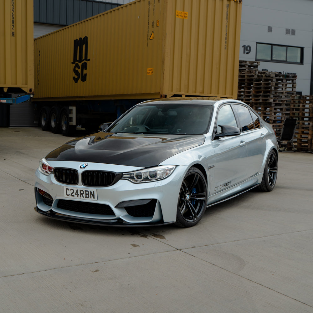 CT CARBON BMW M3/M4 F80/F82/F83 2014-2020 PRE-PREG CARBON FIBRE SIDE SKIRTS - V4 | SWISS HOMOLOGATED
