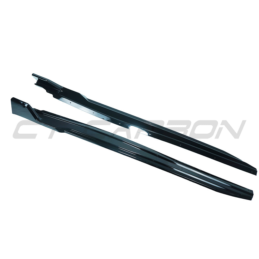 CT CARBON BMW U10 X2 2023+ GLOSS BLACK SIDE SKIRTS | SWISS HOMOLOGATED