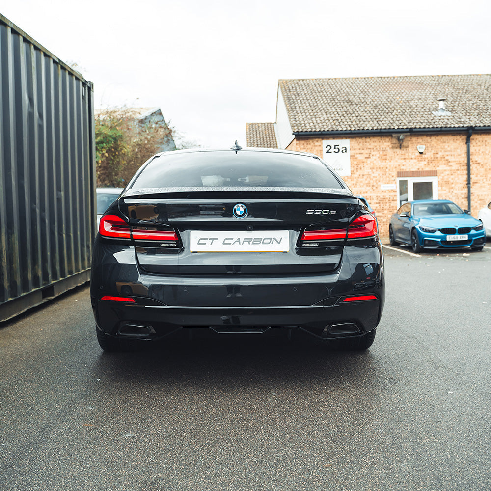 CT CARBON BMW 5 SERIES G30 GLOSS BLACK SPOILER - MP STYLE | SWISS HOMOLOGATED