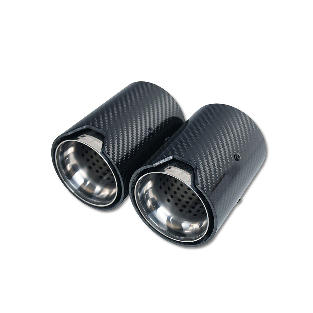 CT CARBON BMW CARBON EXHAUST TIPS 135I/140I/235I/240I/335I/340I/435I/440I - CHROME (SET OF 2) | SWISS HOMOLOGATED